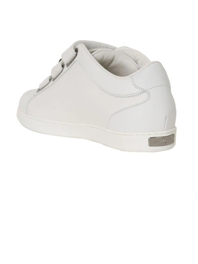 Shop Jimmy Choo White Ny Jewelled Sneakers