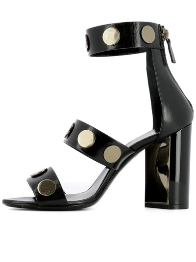 Shop Pierre Hardy Black Leather Sandals