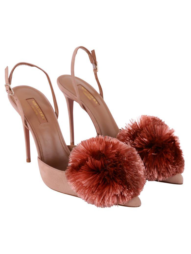 aquazzura powder puff heels