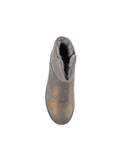 Shop Ugg Abree Mini Stardust Boots In Gunmetal