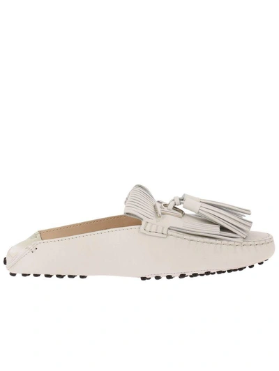 Shop Tod's Ballet Flats Shoes Women  In White