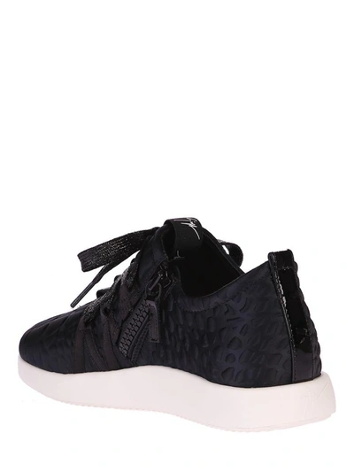 Shop Giuseppe Zanotti Black Sneakers With Quilted Effect