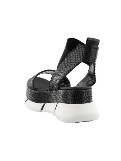 Shop Elena Iachi Sandals In Black