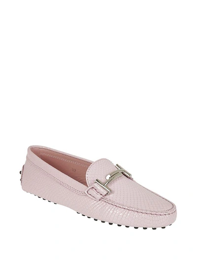 Shop Tod's Classic Loafers In Pink