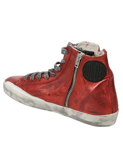 Shop Golden Goose Francy Hi-top Sneakers In Red