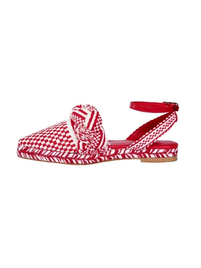 Shop Antolina Paris Woven Sandals In Rojo-marfil