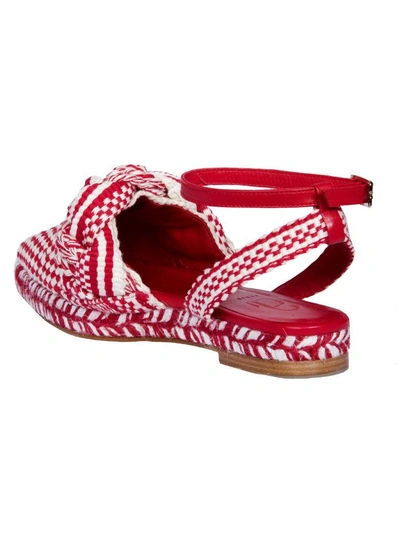 Shop Antolina Paris Woven Sandals In Rojo-marfil
