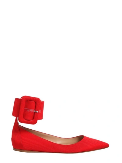 Shop Attico Julia Flats In Rosso