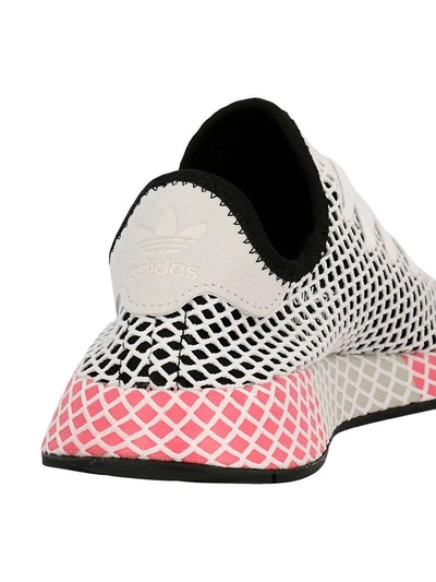 Shop Adidas Originals Sneakers Adidas Deerupt Runner W Sneakers In Knit And Mesh Stretch Net Effect In Black