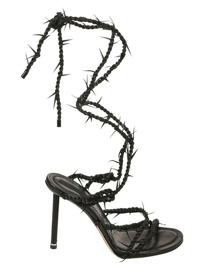 Shop Alexander Wang Lexie Nappa Sandals In Black