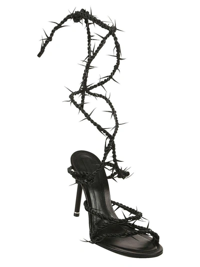 Alexander Wang Lexie Barbed Wire High Stilettos In Black | ModeSens