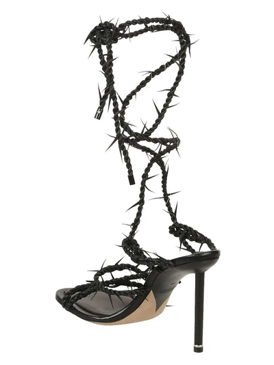 Shop Alexander Wang Lexie Nappa Sandals In Black