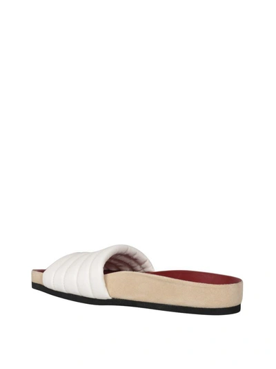 Shop Isabel Marant Hellea Leather Sandal In Bianco