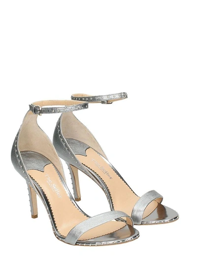 Shop The Seller Studs Iron Sandals In Silver