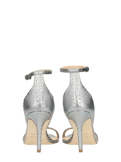 Shop The Seller Studs Iron Sandals In Silver