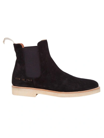 Shop Common Projects Chelsea Boots In Black