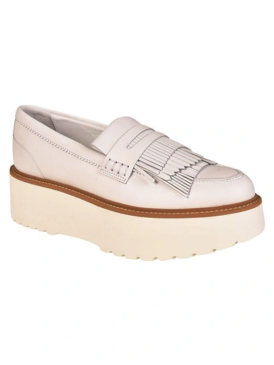 Shop Hogan Flat Shoes In White