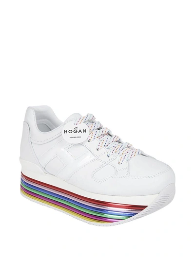 Shop Hogan H352 Sneakers In White