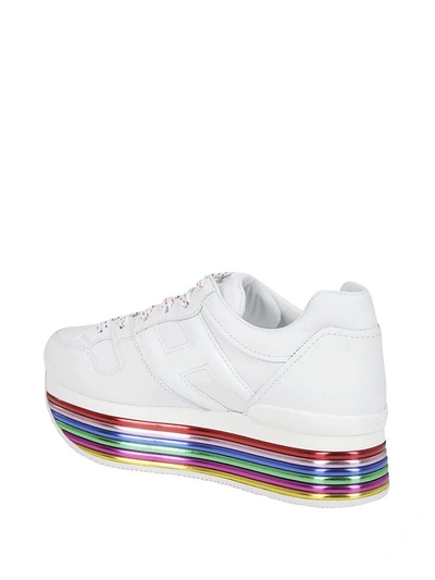Shop Hogan H352 Sneakers In White