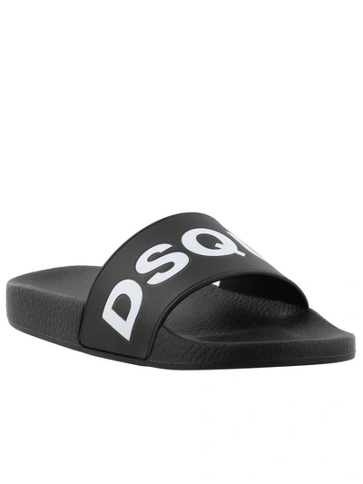 Shop Dsquared2 Slide Sandal In Navy