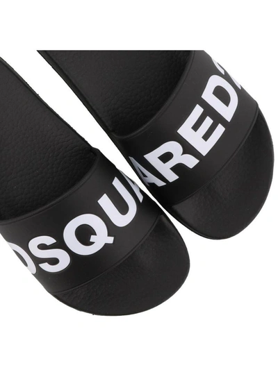 Shop Dsquared2 Slide Sandal In Navy