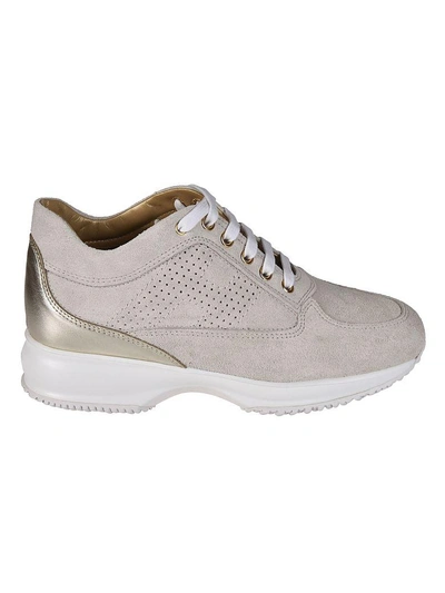 Shop Hogan Interactive Sneakers In Beige