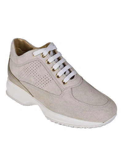 Shop Hogan Interactive Sneakers In Beige