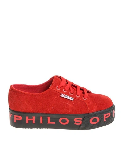 Shop Philosophy Di Lorenzo Serafini Philosophy - Sneakers In Red