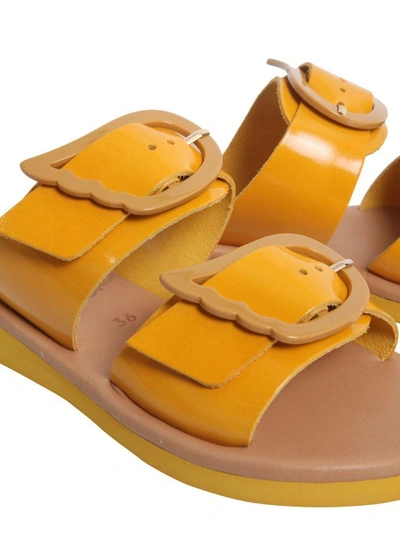 Shop Ancient Greek Sandals Iaso Sandals In Giallo