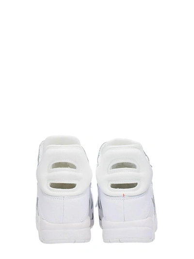 Shop Fila Wmns Cage Mid White Leather Sneakers