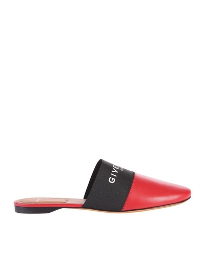 Givenchy Red Mules In Red