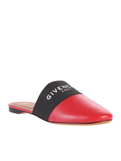Givenchy Red Mules In Red