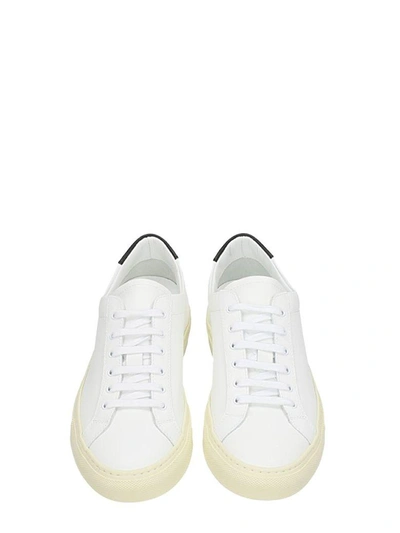 Shop Common Projects Original Achilles Retro Leather Sneakers In White