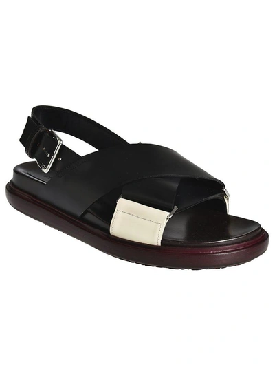 Shop Marni Criss Cross Fussbett Sandals