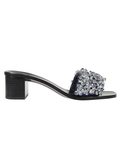 Shop Tory Burch Crystal Embellished Sandals In Blu