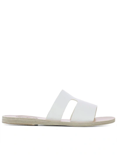 Shop Ancient Greek Sandals White Leather Sandals