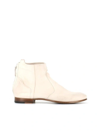 Shop Silvano Sassetti Ankle Boots Zip In White