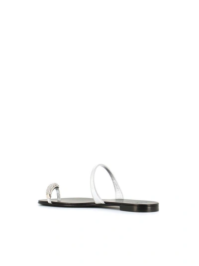 Shop Giuseppe Zanotti Flip-flop Ring In Silver