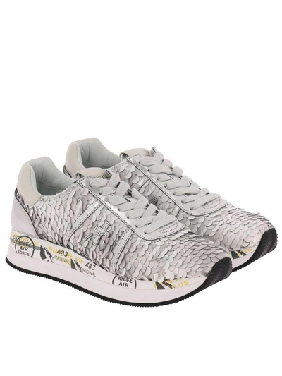 Shop Premiata Sneakers Shoes Women  In Silver