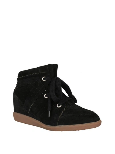 Shop Isabel Marant Bobby Suede Sneakers In Nero