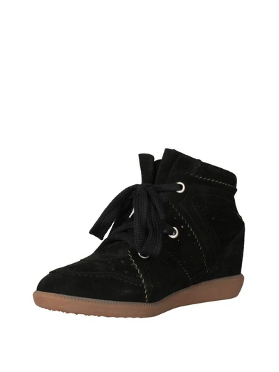 Shop Isabel Marant Bobby Suede Sneakers In Nero
