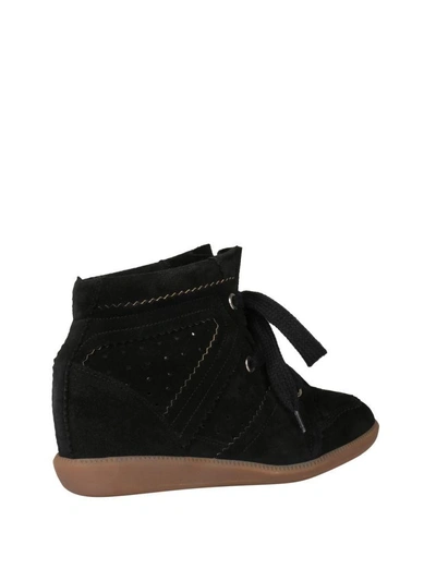 Shop Isabel Marant Bobby Suede Sneakers In Nero