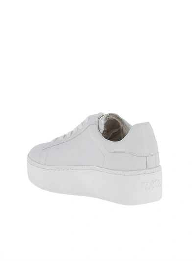 Shop Ash White-red Leather Sneakers