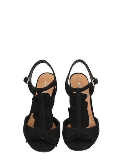 Shop Julie Dee Black Suede Sandals