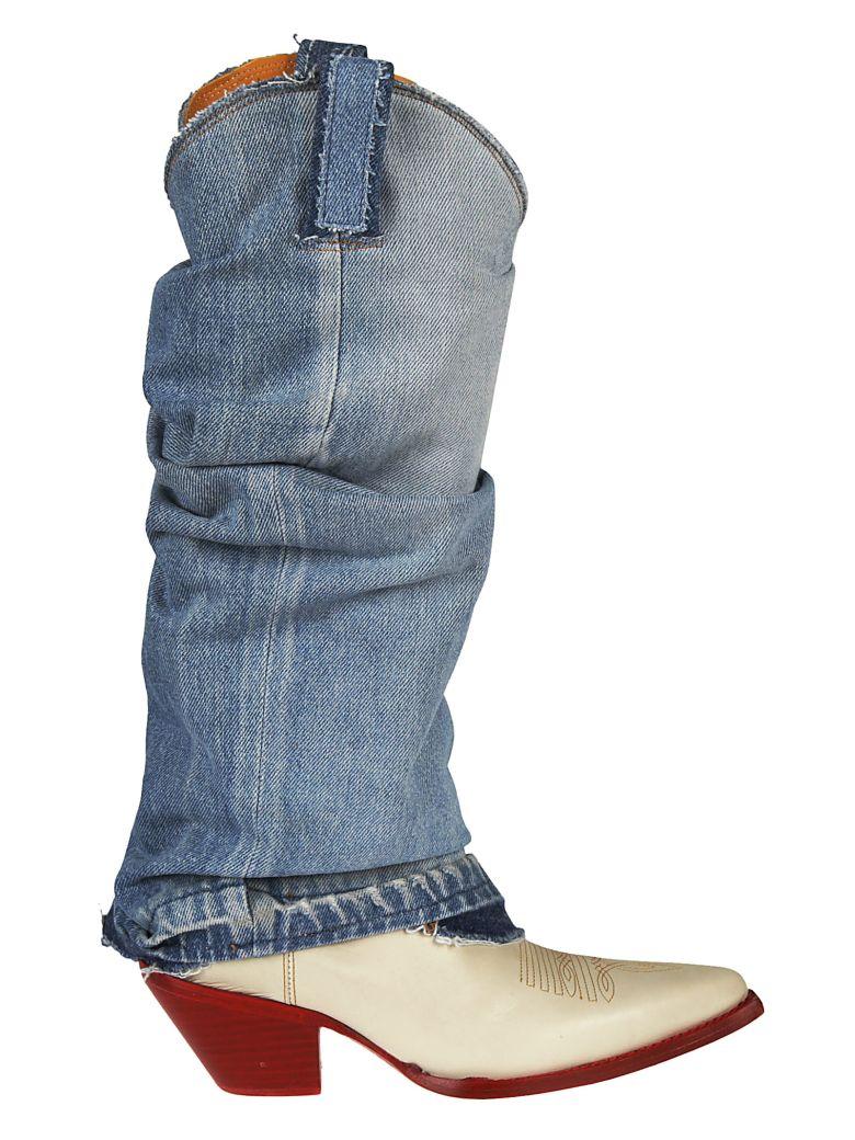 r13 denim cowboy boots