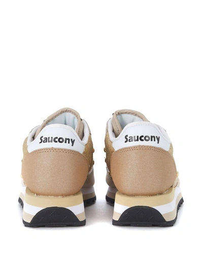 Saucony Jazz Triple Beige Suede And Gold Glitter Sneaker Limited Edition In  Oro | ModeSens