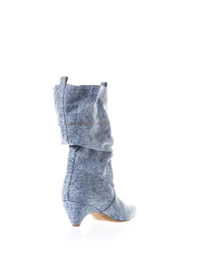 Shop Stella Mccartney Blu Ankle Boots In Denim