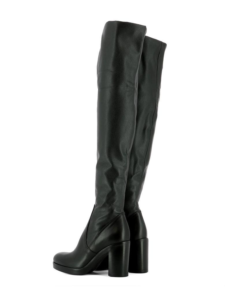 Strategia Black Leather Ankle Boots | ModeSens