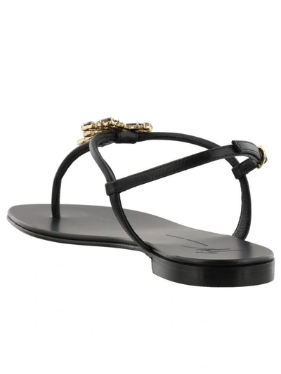 Shop Giuseppe Zanotti Sandal In Black