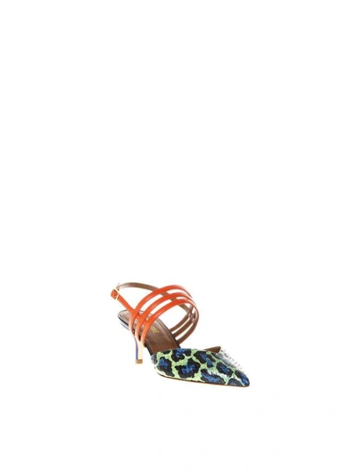 Shop Malone Souliers Liza 1 Multicolor Sandals In Leather